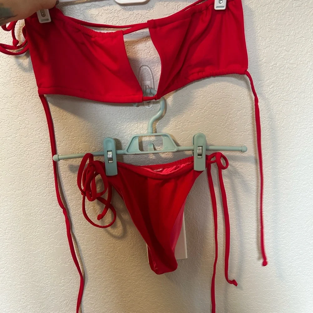 Red Bikini Set - Picture 2 of 4